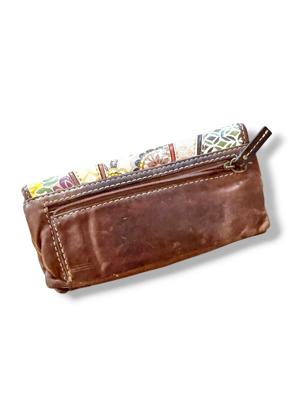 Fossil Talita Patchwork Floral Wristlet Clutch - Brown & Multi - Picture 5 of 5